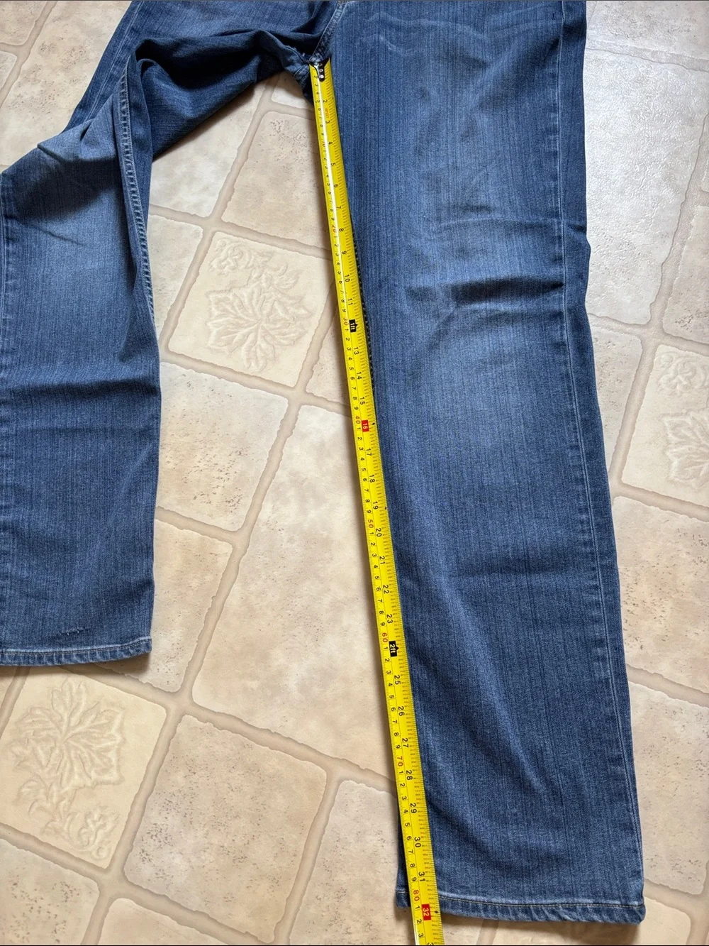 Paige Normandie Jeans Mens 33 Medium Wash Straight Leg Stretch